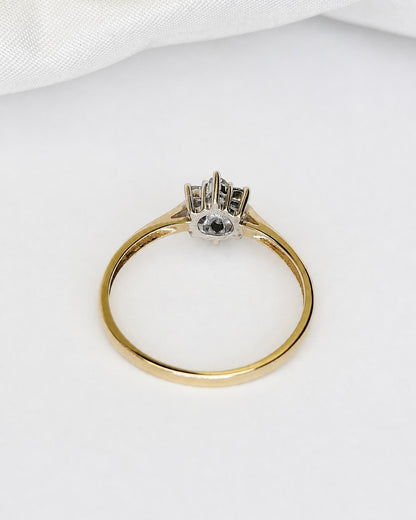 Bague Marguerite Diamants 0.35 carat "Line"