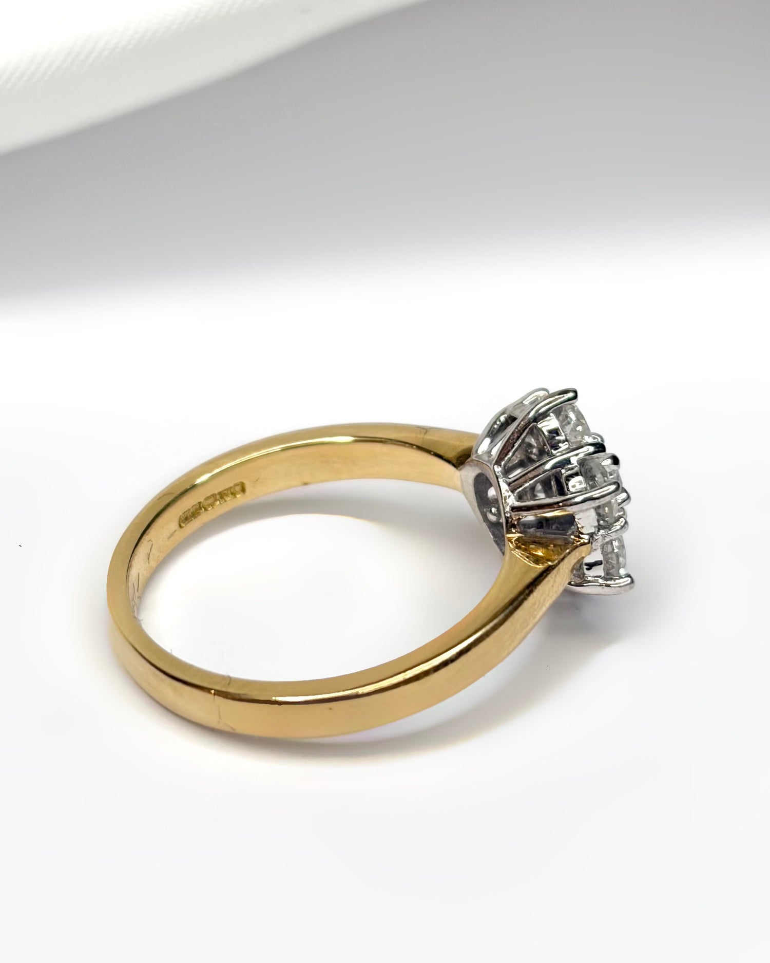 Bague Marguerite Diamants 1 carat 5.12g "Emma"