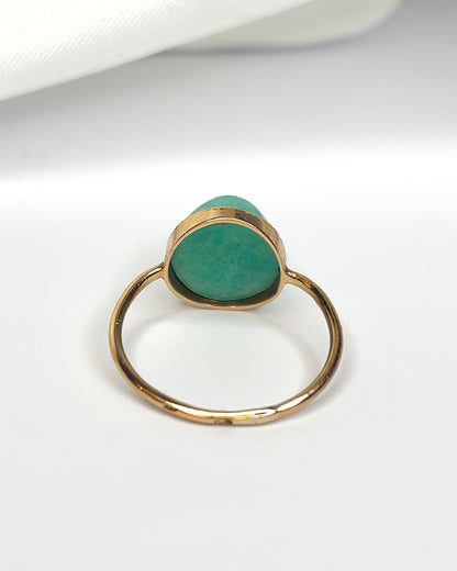 Solitaire Turquoise Ring 5.40 carats "Servane"