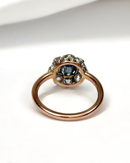 Anillo Marguerite Zafiro 1.20 quilates y Diamantes 0.80 quilates "Amélie"