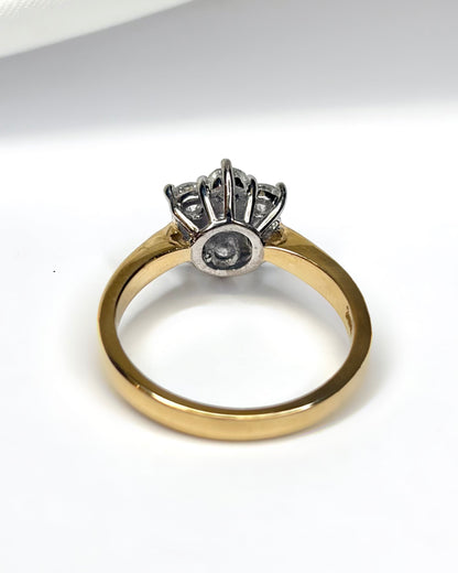 Bague Marguerite Diamants 1 carat 5.12g "Emma"