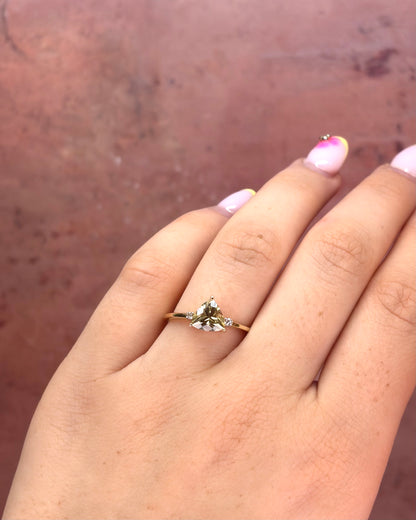 2.01-Carat Zultanite &amp; Diamond Trilogy Ring "Sima"