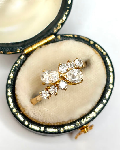 Bague Diamant Diamants taille Poire 0.90 carat "Alice"