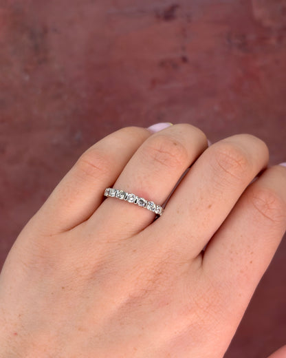Diamond Half Alliance Ring 0.88 carat 2.8 mm “Paola”