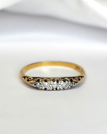 Anillo Riviere de Diamantes "Adrienne"