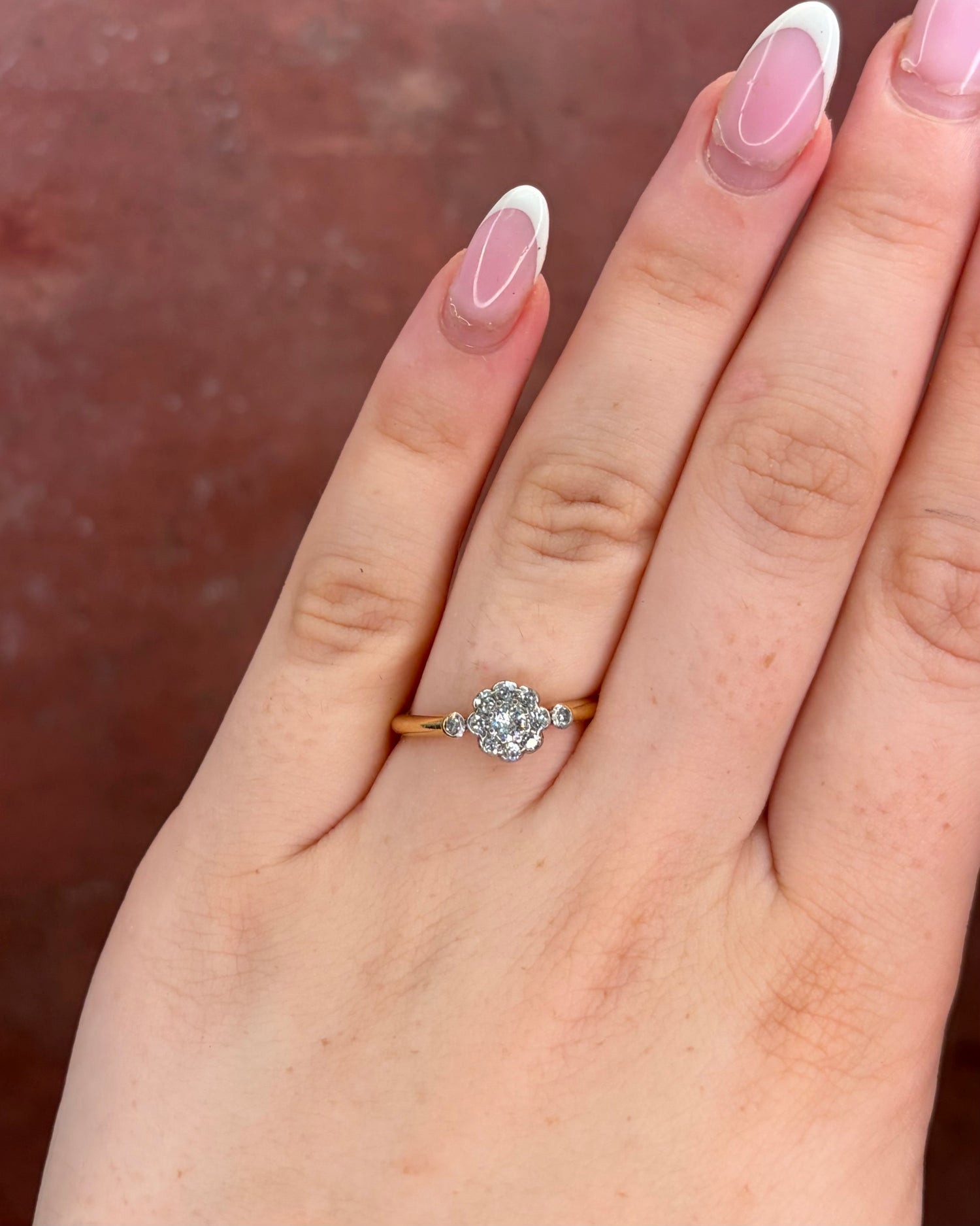 Bague Marguerite Diamants 0.45 carat "Camille" - Elliade Paris