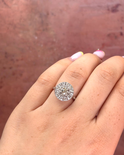 Art Deco Diamond Ring 0.98 carat 4.24g "Jaelle"