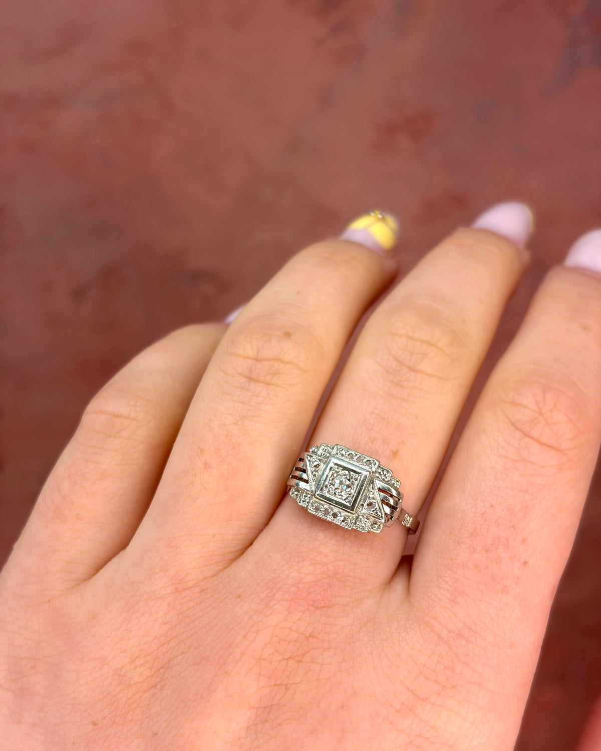 Bague Art-Déco Diamants 0.30 carat "Emy"