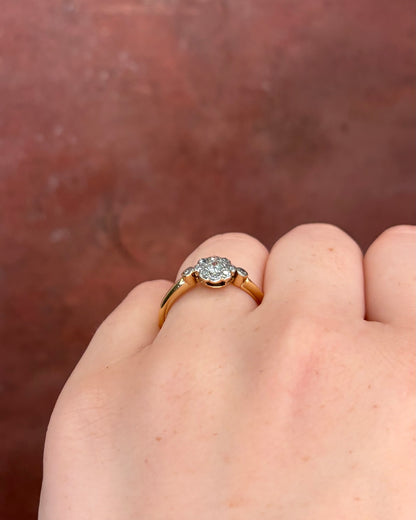 Bague Marguerite Diamants 0.45 carat "Camille" - Elliade Paris