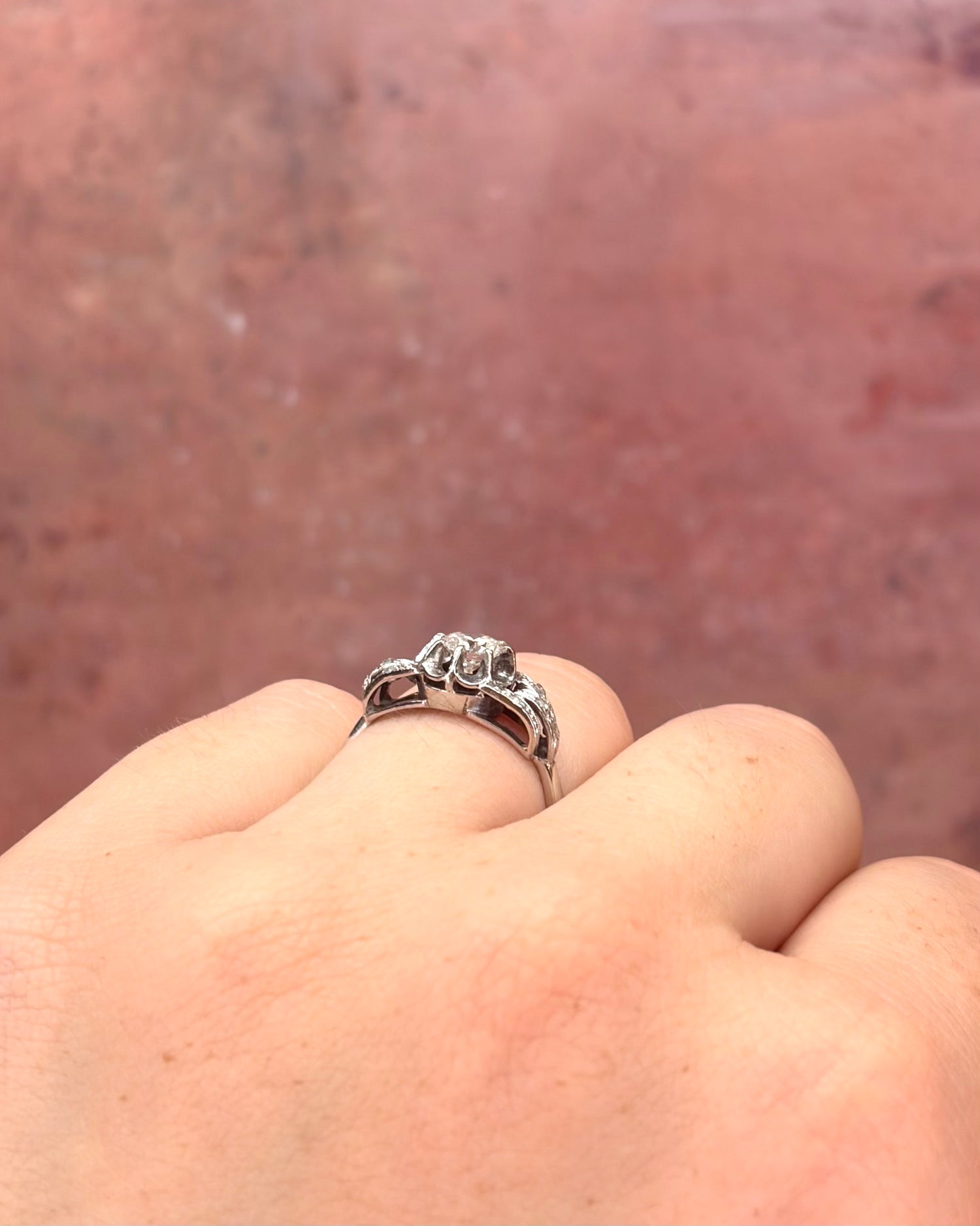 0.42-carat Art Deco Diamond Ring "Eleonore"