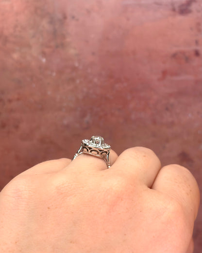 Art Deco Diamond Ring 0.98 carat 4.24g "Jaelle"