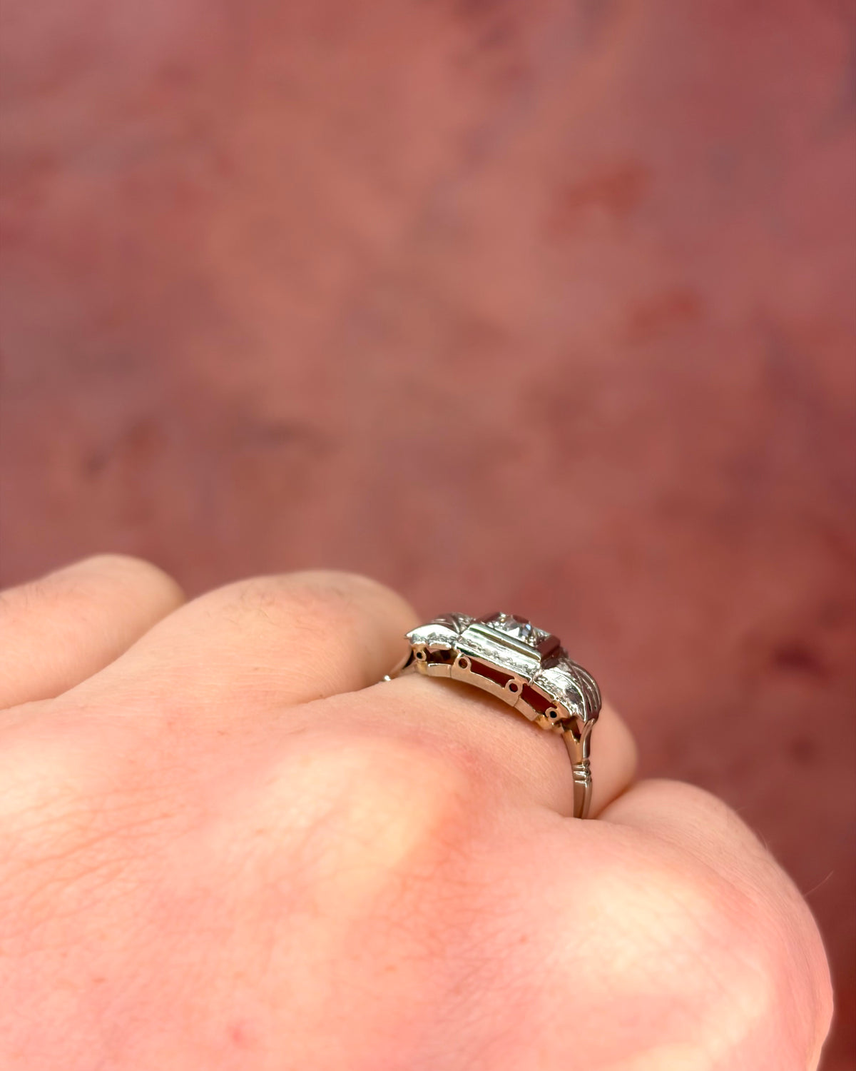 Bague Art-Déco Diamants 0.30 carat "Emy"