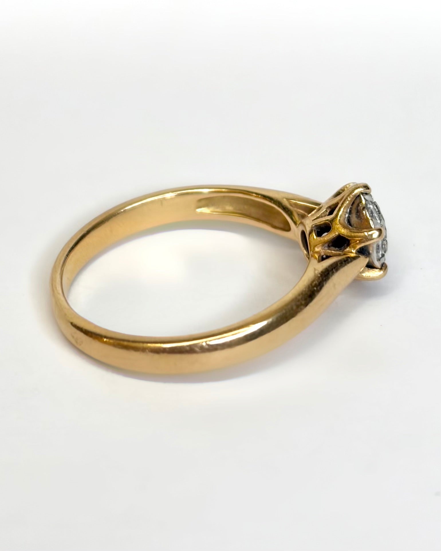 Anillo solitario de diamantes «Chris»