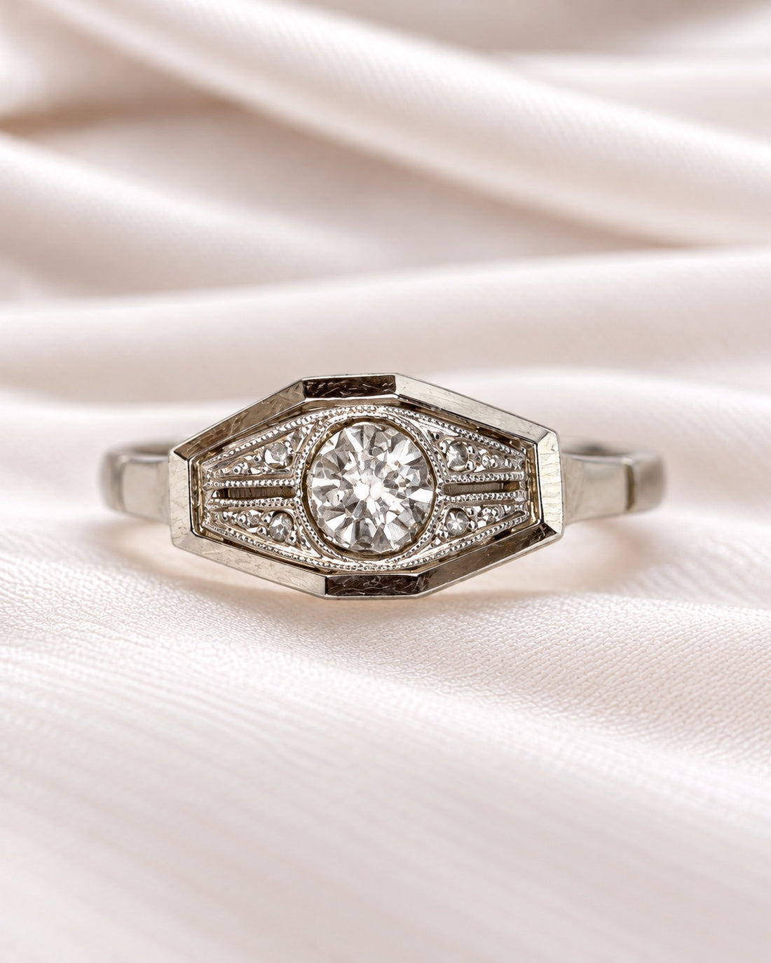 Bague Art-Déco Diamants "Lédio"