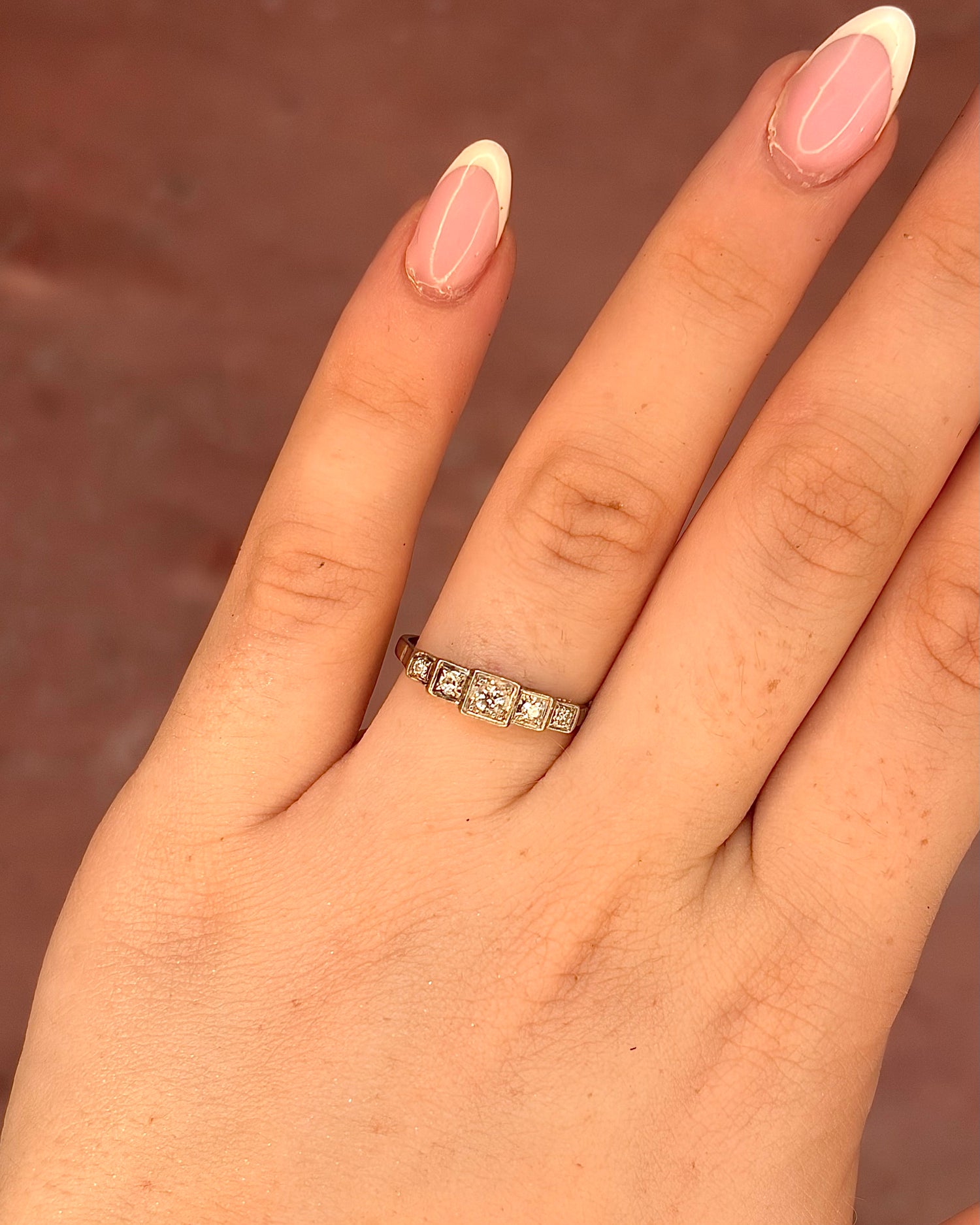 Bague Rivière Art-Déco Diamants "Diana"
