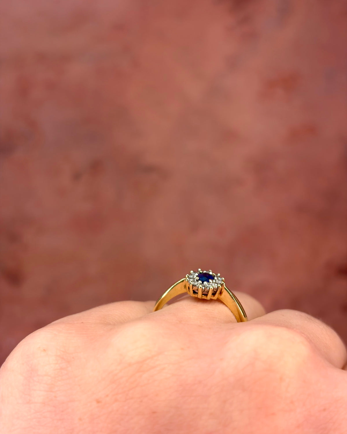 Bague Marguerite Saphir &amp; Diamants "Nina"