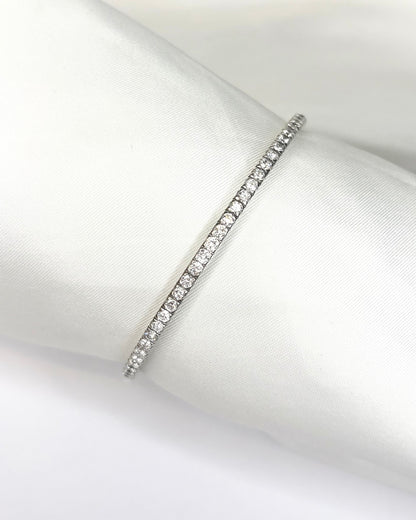 Bracelet Jonc Rivière Diamants 5.60 carats "Tristan"