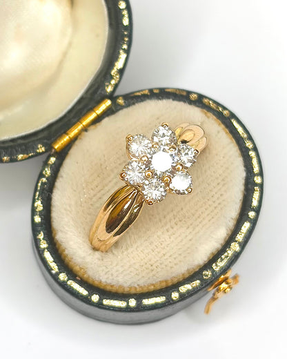 Bague Marguerite Diamants 0.72 carat "Anaïs"