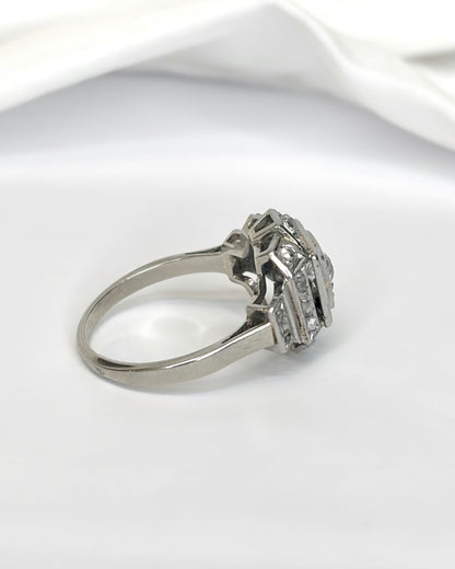 Bague Art-Déco Diamants 0.35 carat "Ninon"