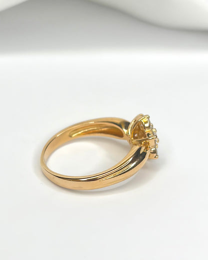 Bague Marguerite Diamants 0.72 carat "Anaïs"