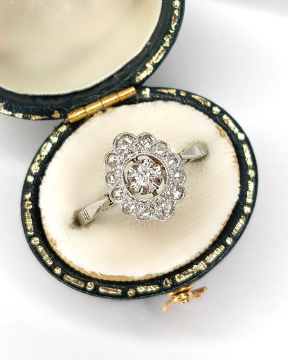 Anillo Marguerite Diamantes 0,27 quilates "Solange"