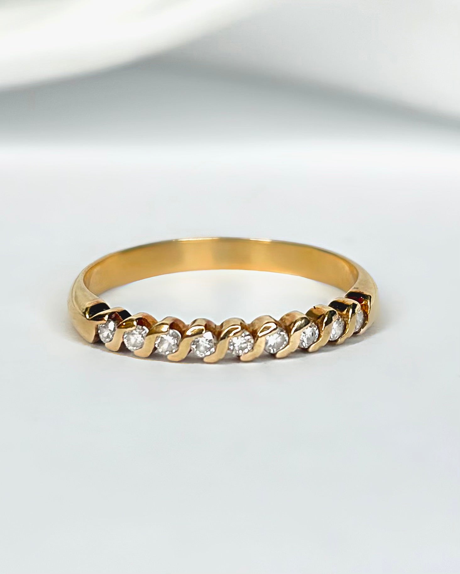 Demi-Alliance Diamants 2.2 mm "Marianne"