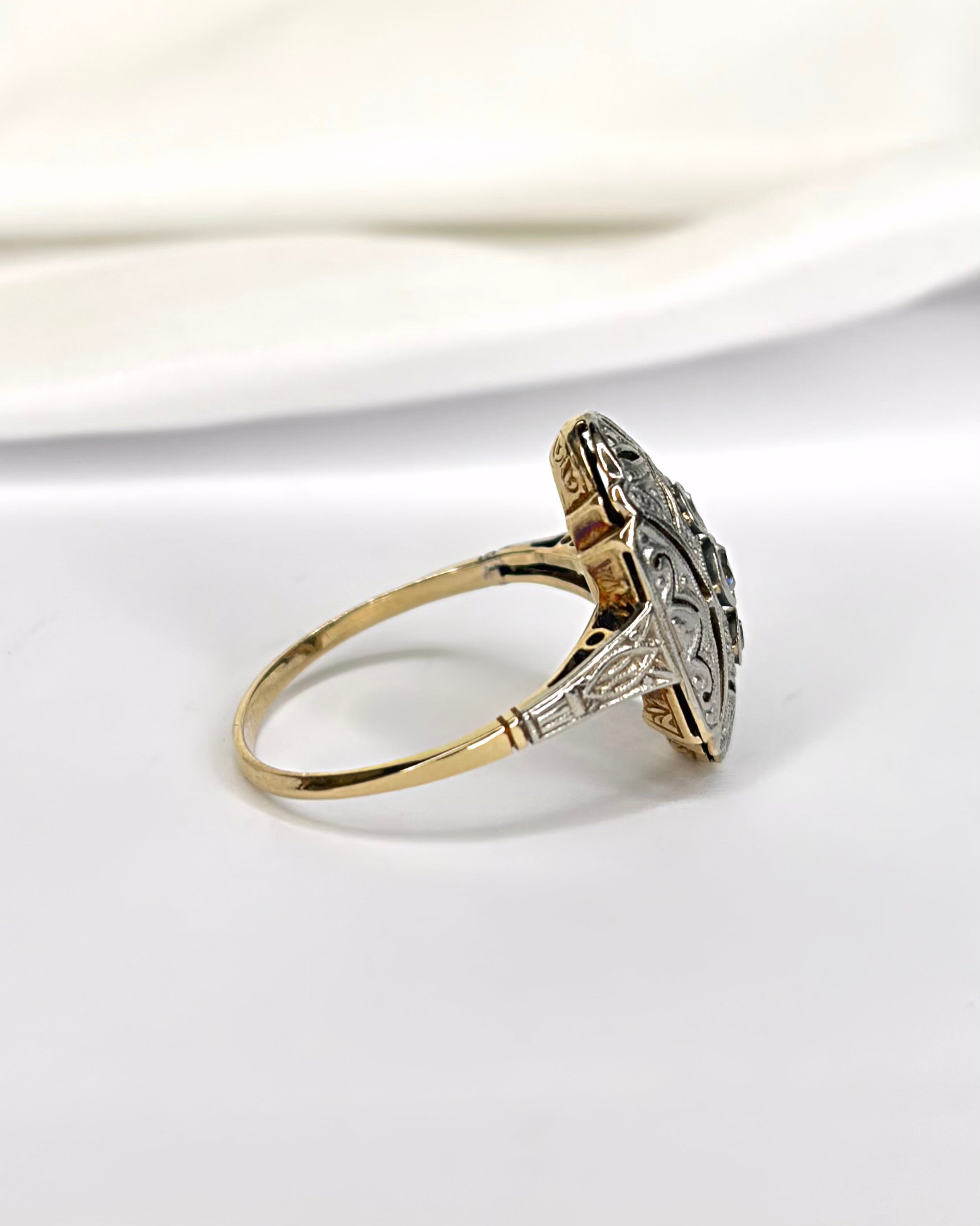 Bague Art Déco Diamants "Nellie"