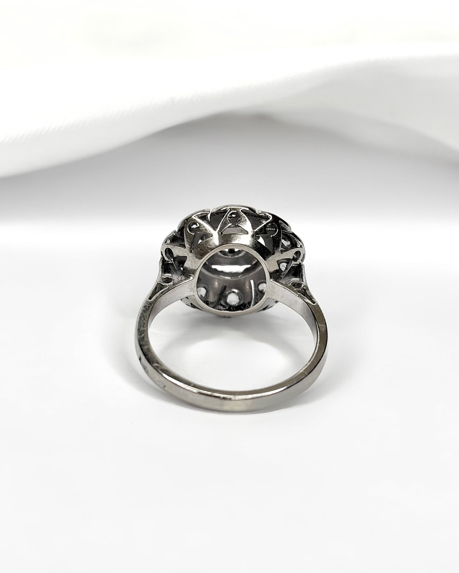 Bague Marguerite Art-Déco Diamants 0.28 carat "Aude"