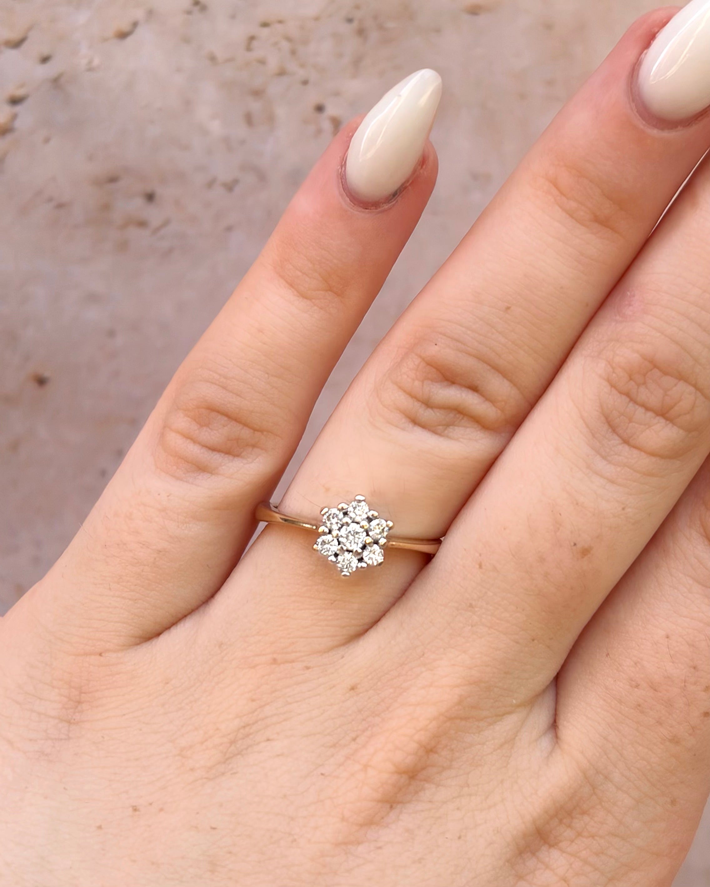 Anillo Marguerite Diamantes 0,31 quilates "Charline"