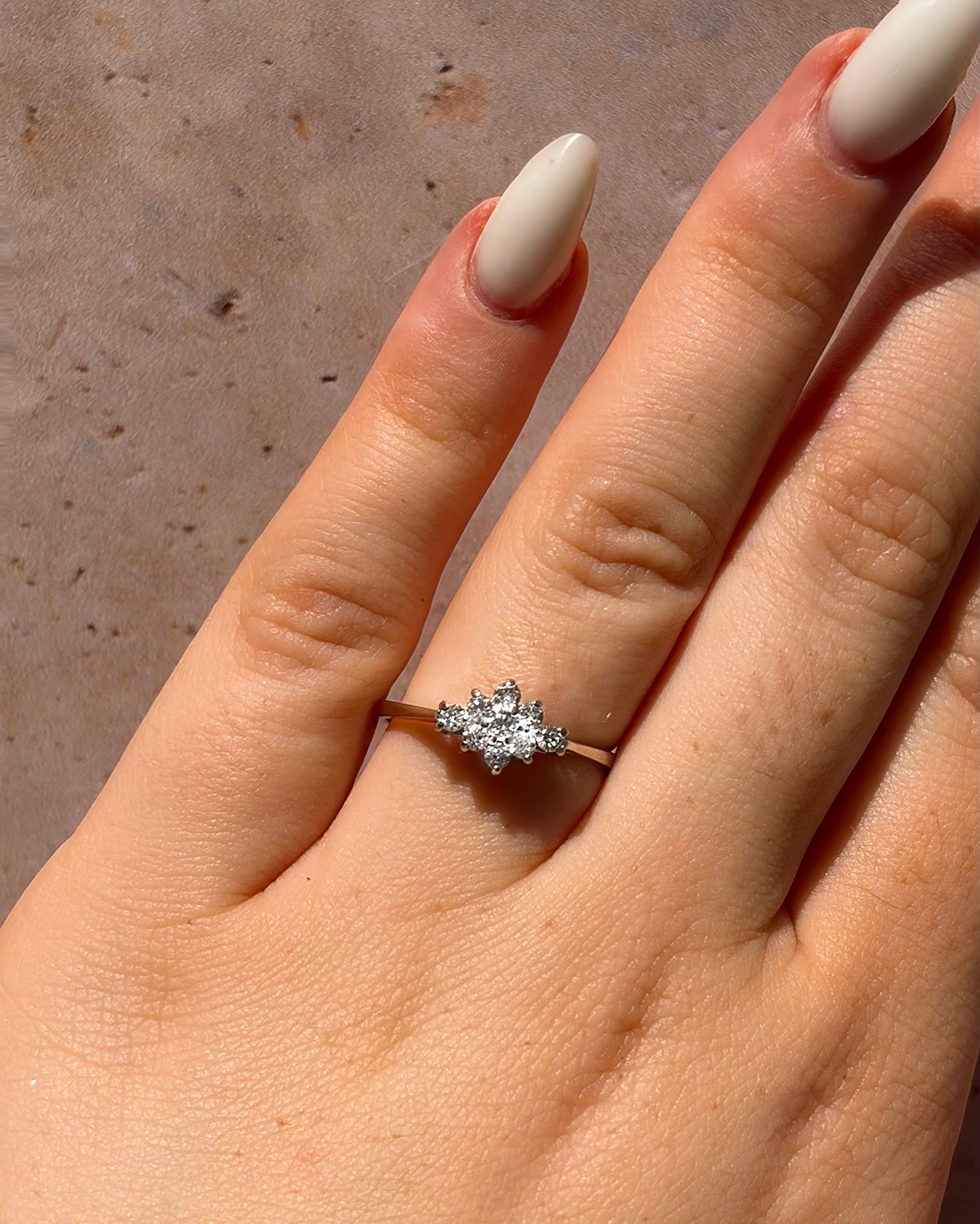 Anillo Marguerite Diamantes 0,21 quilates "Selma"