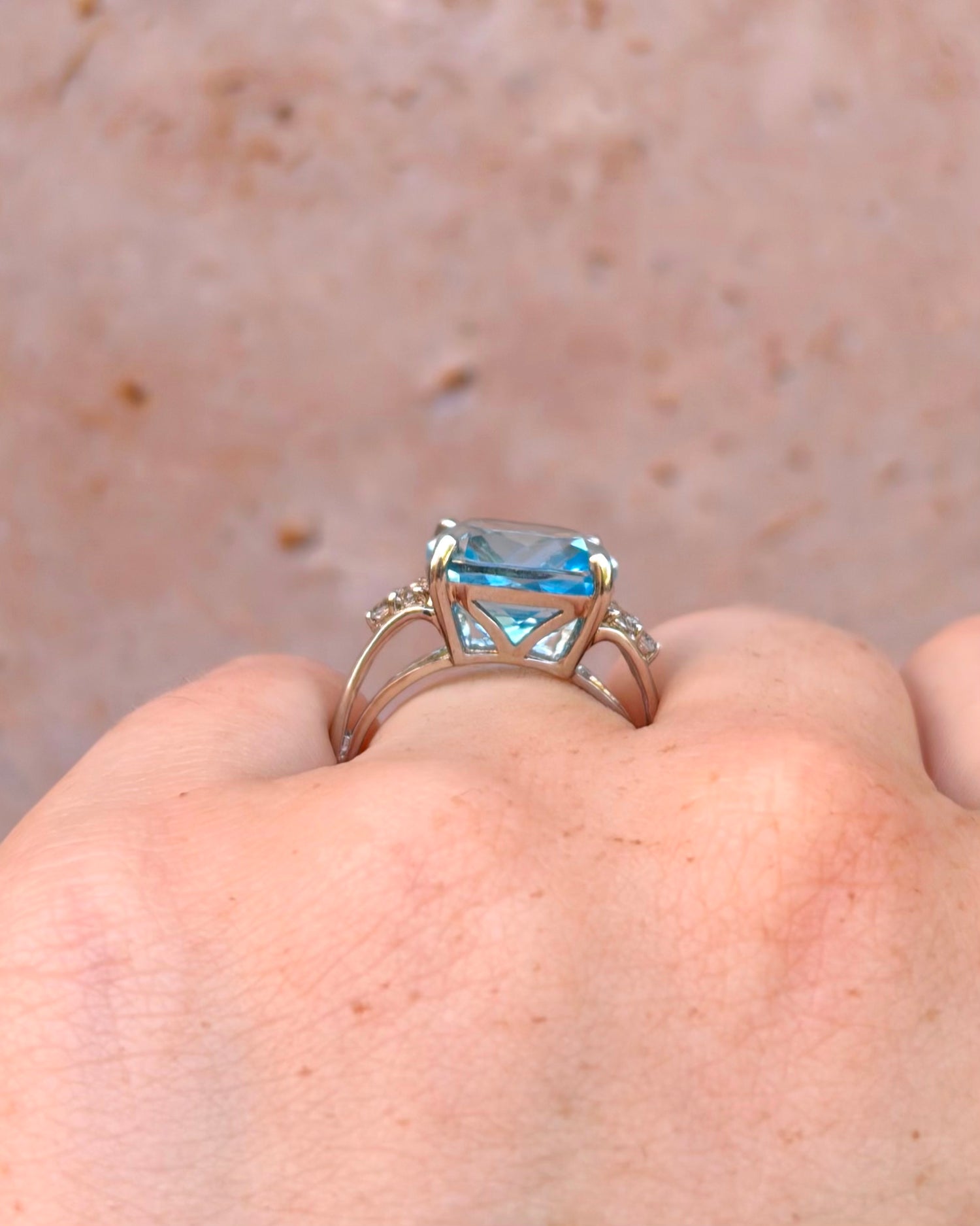 Trilogy Topaz Ring 9.74 Carats "Florence"