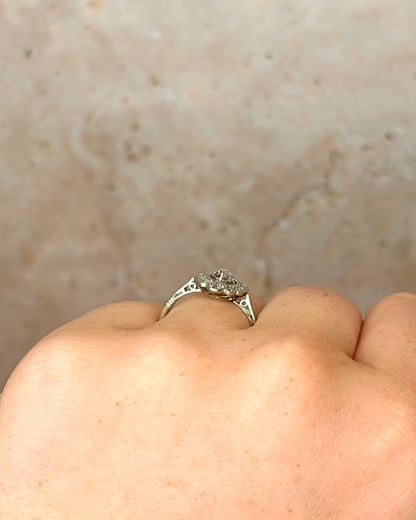 Anillo Marguerite Diamantes 0,27 quilates "Solange"