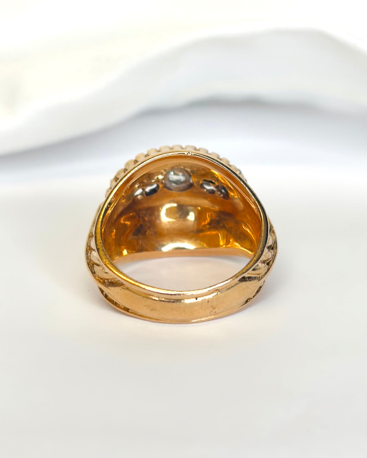 Bague Tank Diamants 1.03 carat &amp; Or 18 carats 9 g "Lally"