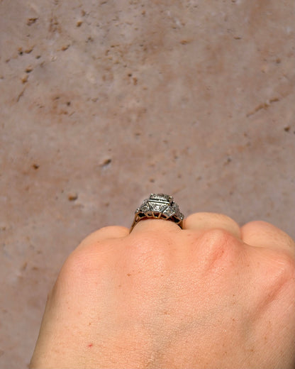 Bague Art-Déco Diamants 0.35 carat "Ninon"