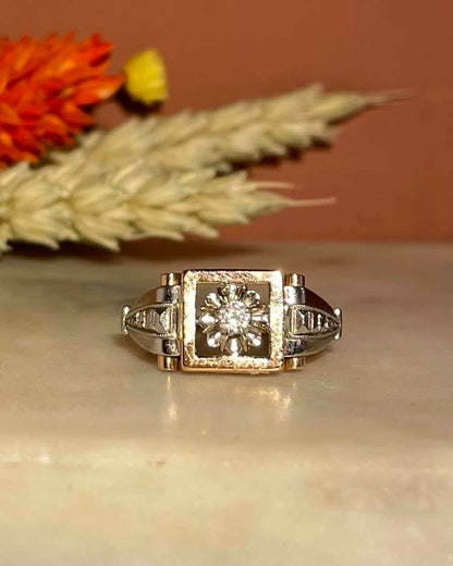 Bague Tank Art-déco Diamant &quot;Payton&quot;
