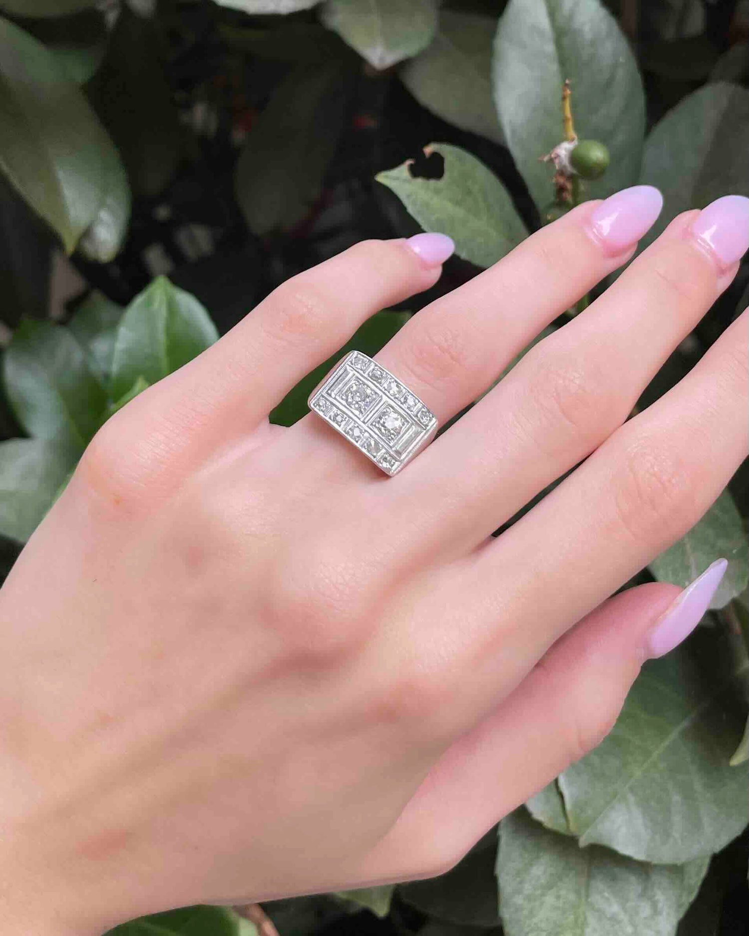 Bague Art-déco Diamants d&