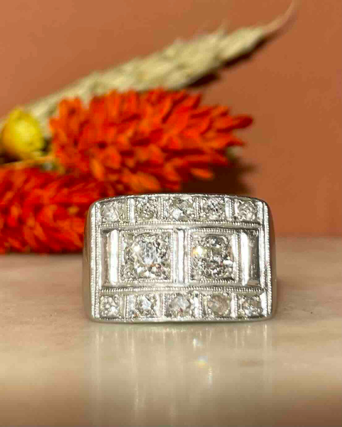 Bague Art-déco Diamants d&
