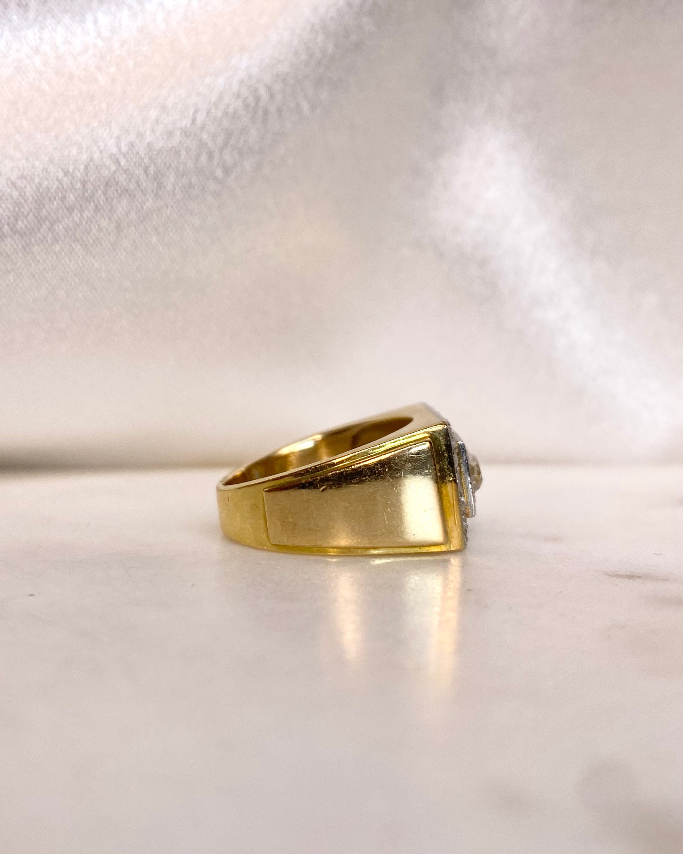 Anillo Tank Diamantes 0.78 quilates "Gatou"