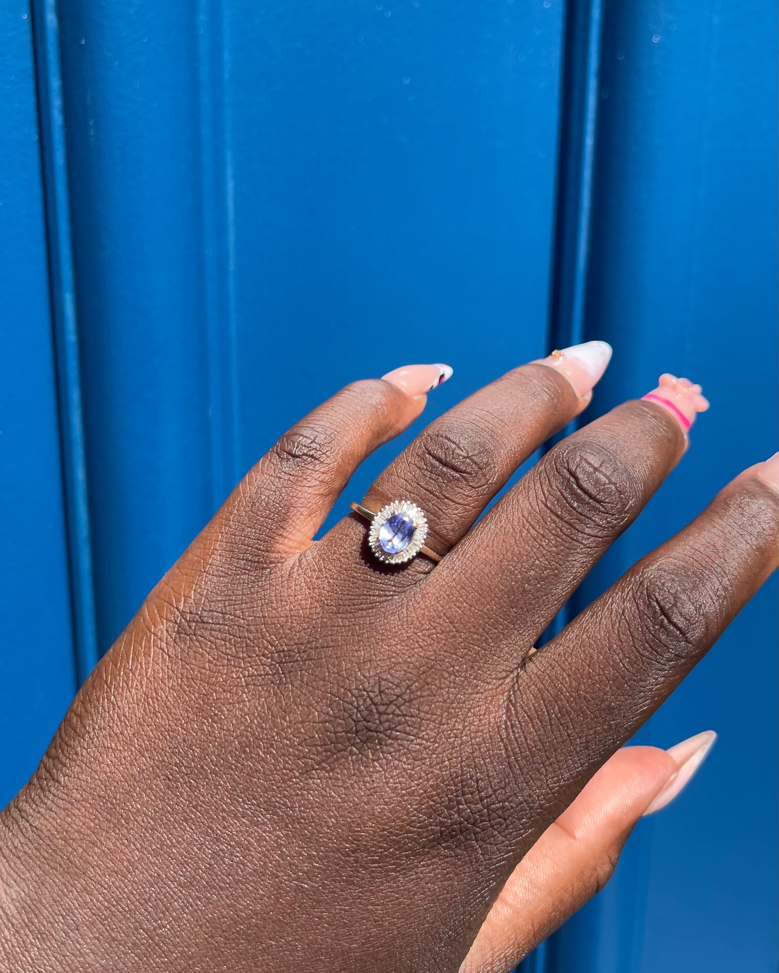 Bague Marguerite Tanzanite 0.85 carat &amp; Diamants “Quitterie”