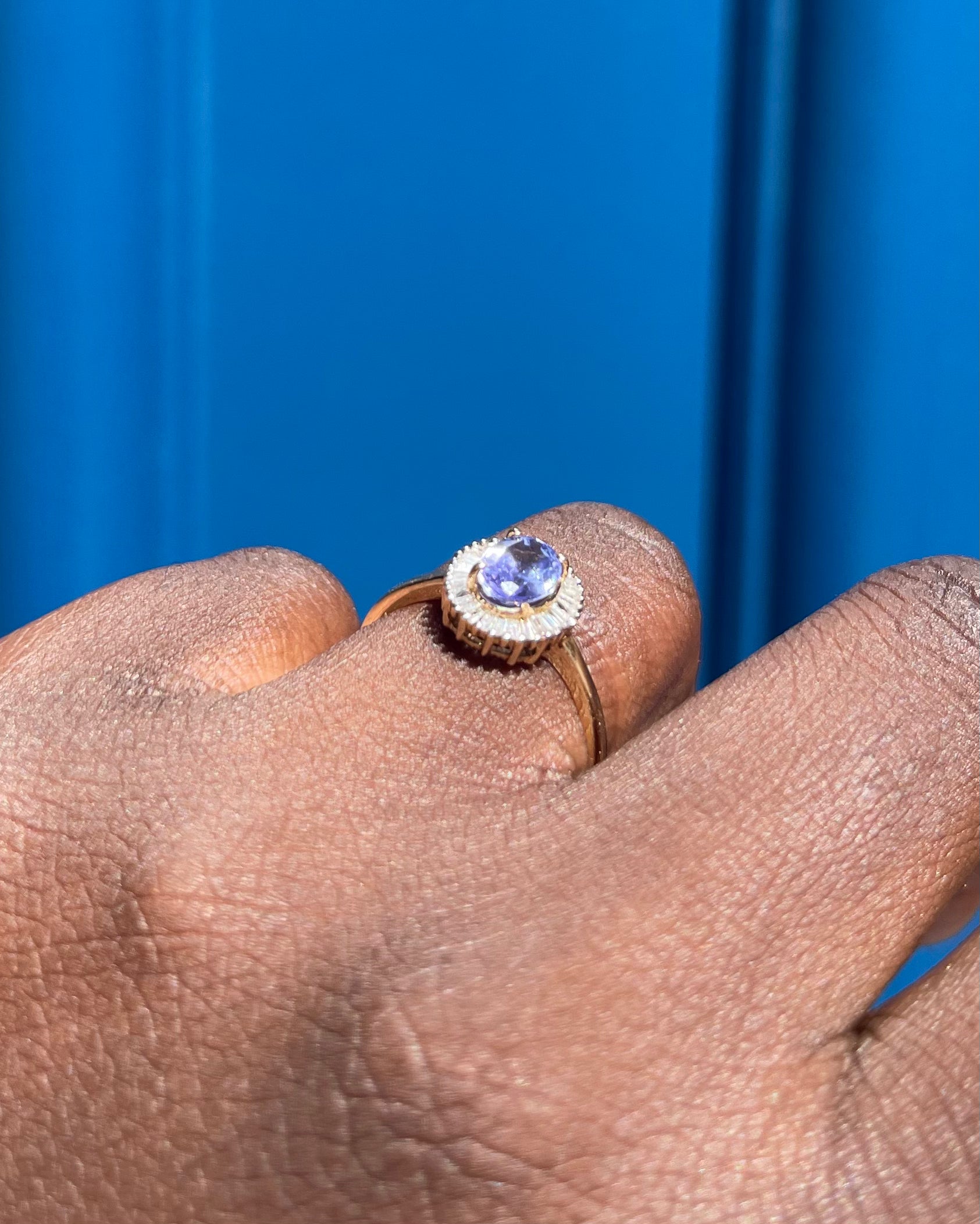 Bague Marguerite Tanzanite 0.85 carat &amp; Diamants “Quitterie”