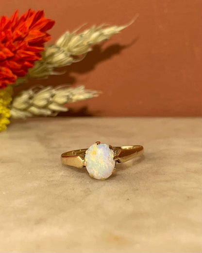 Bague Vintage Solitaire Opale &quot;Rita&quot;