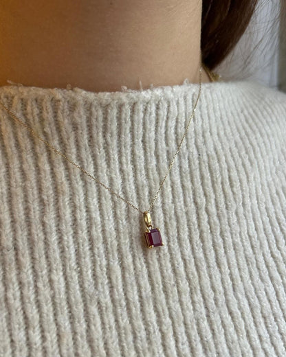 Pendentif Vintage Rubis 1.25 carat &quot;Maé&quot;
