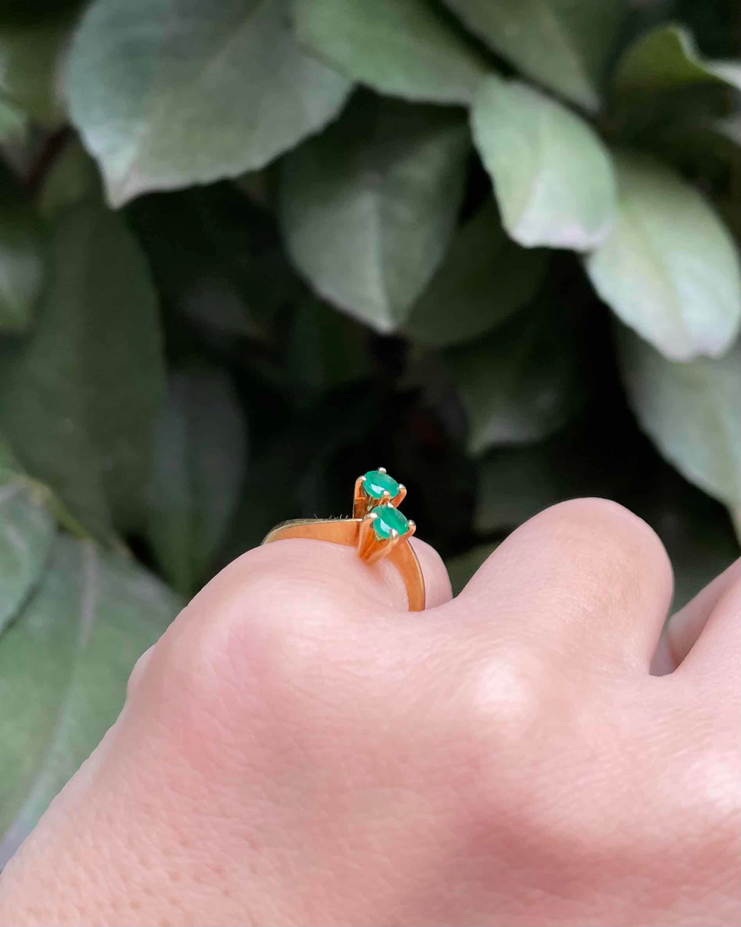 Bague Toi &amp; Moi Emeraudes &quot;Ganaelle&quot;
