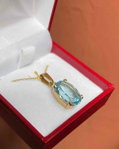 Pendentif Topaze 6.60 carats &quot;Églantine&quot;