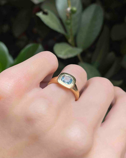 Bague Jonc Topaze 1 Carat &quot;Constance&quot;