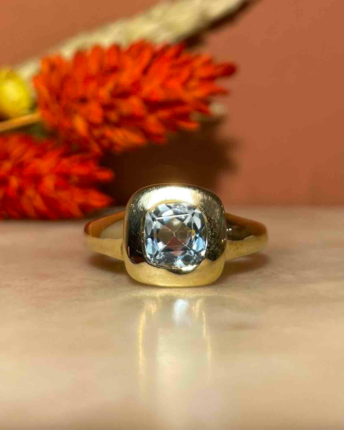 Bague Jonc Topaze 1 Carat &quot;Constance&quot;