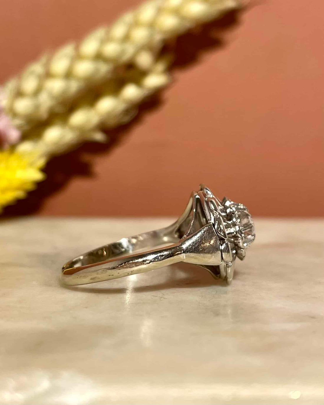 Bague Vintage Art-Déco Diamant 0.27 carat &quot;Stephan&quot;