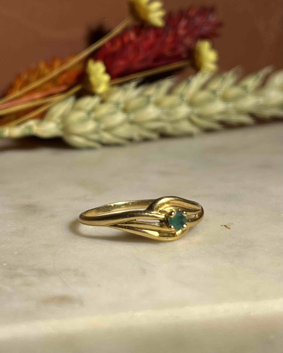 Bague Tourbillon Emeraude &quot;Soraya&quot;