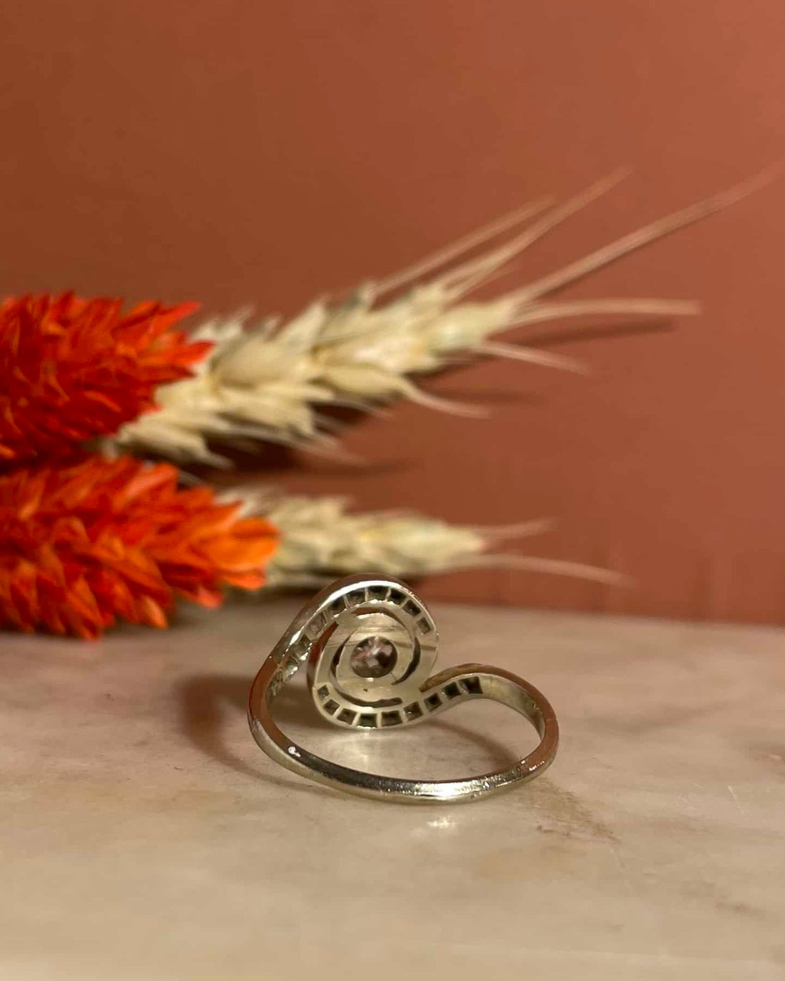 Vintage Tourbillon Ring 19 Diamonds &quot;Samira&quot;