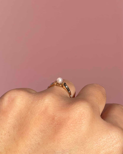Bague Vintage Jonc Perles &quot;Billie&quot;